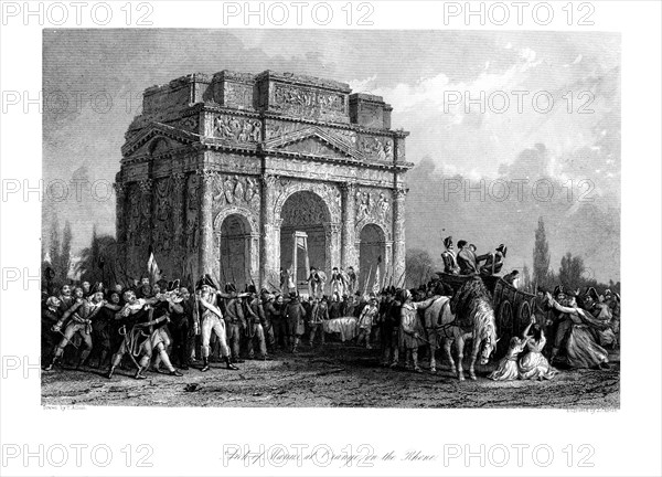 'Arch of Marius at Orange on the Rhone', c1792, (1875).Artist: J Carter