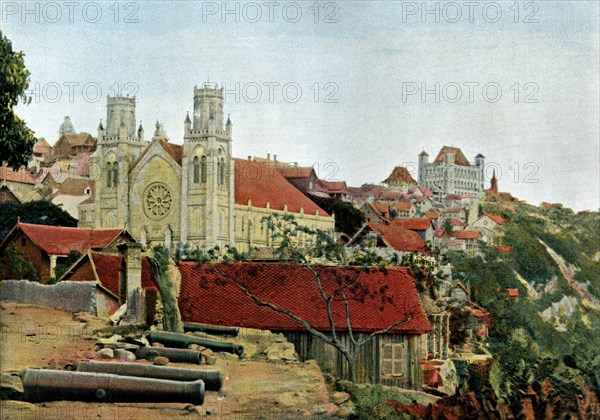 Catholic Cathedral, Palace of the Queen, late 19th century.Artist: Gillot