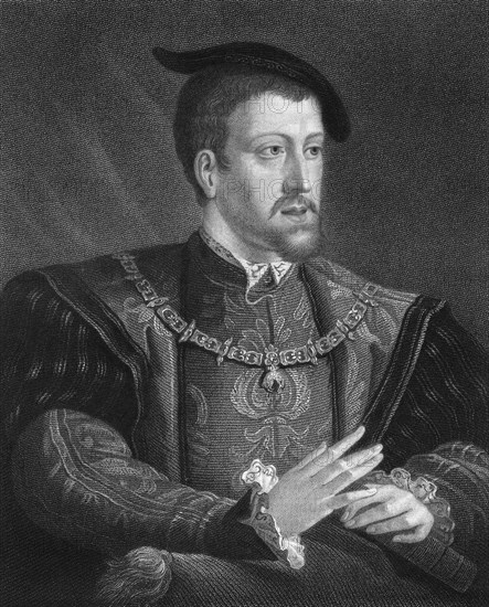 Charles V, King of Spain and Holy Roman Emperor, (1836).Artist: W Holl