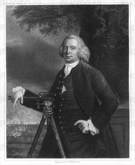 James Brindley, 18th century English civil engineer and canal builder, (1836). Artist: JT Wedgwood