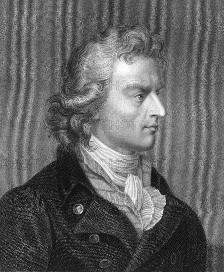 Friedrich Schiller, German poet, philosopher, historian, and dramatist, (1836). Artist: Unknown