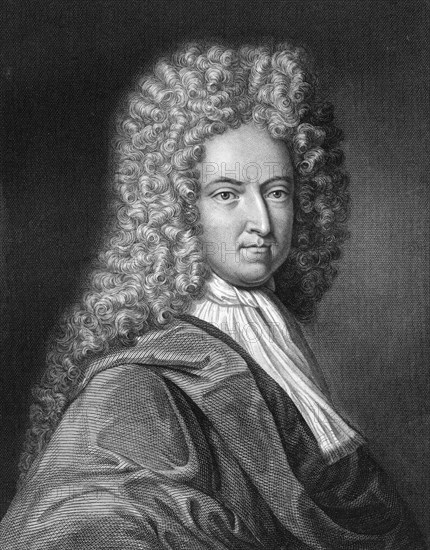 Daniel Defoe, English writer and journalist, (1836).Artist: J Thomson