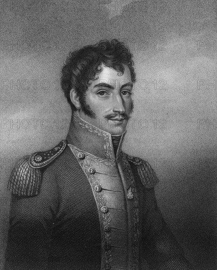 Simon Bolivar, 19th century South American revolutionary, (1836).Artist: W Holl