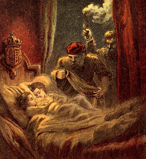 'Murder Of The Little Princes', 1483, (c1850). Artist: Unknown