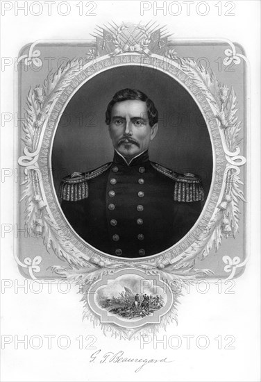 General PGT Beauregard, Confederate Army general, 1862-1867. Artist: Unknown
