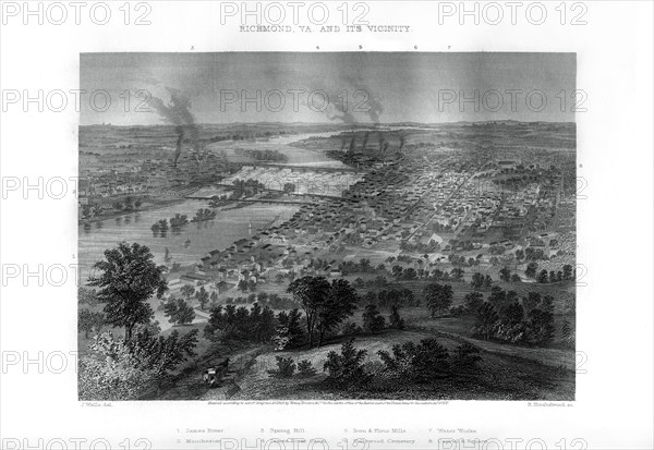 Richmond, Virginia, 1862-1867.Artist: R Hinshelwood