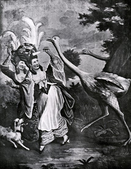 'The Featherd Fair in a Fright', 18th century. Artist: Unknown
