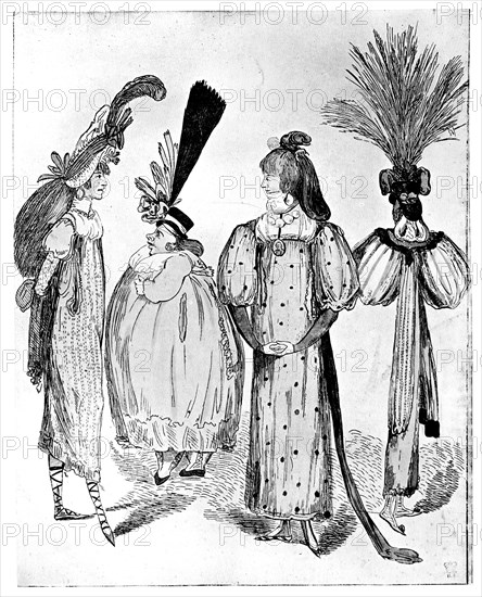 'Waggoners Frocks or No Bodys of 1795', 1795. Artist: Unknown