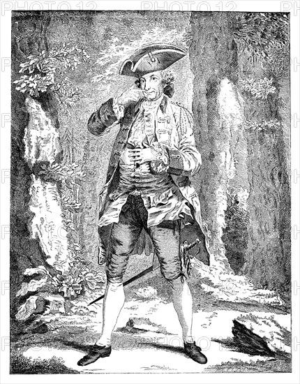 'Mr Woodward in the character of Mercutio', 1753. Artist: Unknown