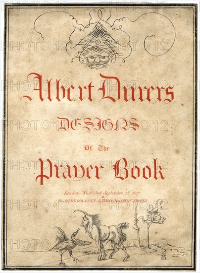 Albert Dürer's Designs for the Prayer Book, 1817.Artist: Albrecht Dürer