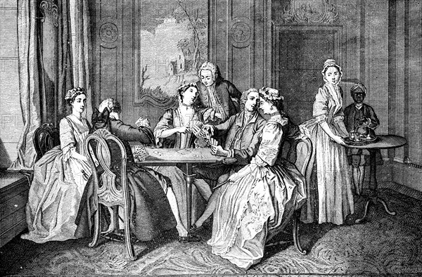 'Quadrille, le Quadrille', 1743.Artist: Truchy