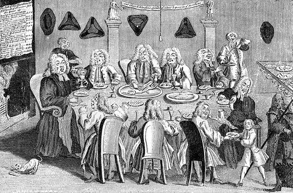 'A Parish Feast', 1741. Artist: Unknown