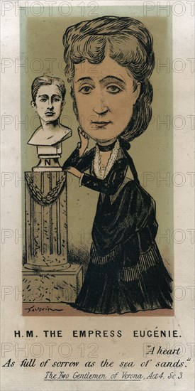 'HM the Empress Eugénie', c1879.Artist: Faustin