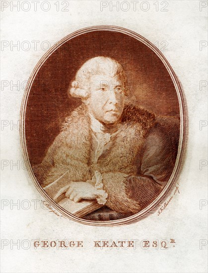 George Keate, author, painter and friend of Voltaire, 1781.Artist: John Keyse Sherwin