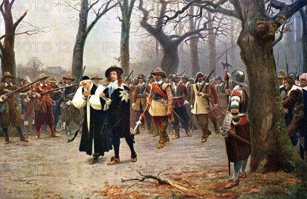 Execution of Charles I, 1649 (1909).Artist: Ernest Crofts