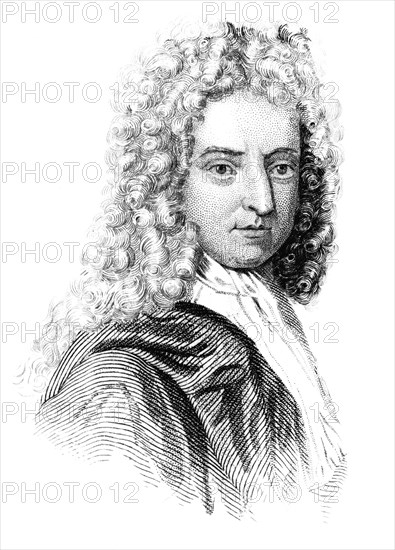 Daniel Defoe, English writer, journalist and spy, (c1850). Artist: Unknown