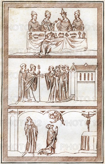 The Life of Thomas Becket, (1801).Artist: Joseph Strutt