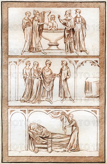 The Life of Thomas Becket, (1801).Artist: Joseph Strutt