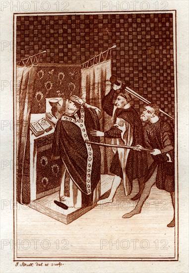 The Life of Thomas Becket, (1801).Artist: Joseph Strutt