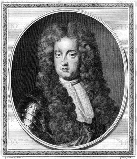 George, Prince of Denmark, (18th century).Artist: John Goldar