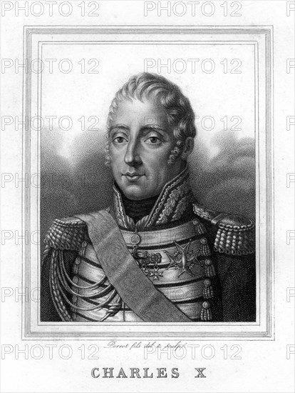 Charles X, King of France, 19th century.Artist: Perrot