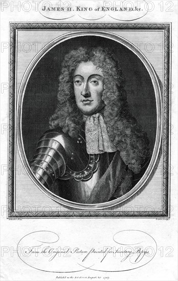 King James II of England, (1787).Artist: John Goldar