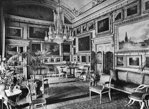 The Piccadilly Room, Apsley House, 1908.Artist: HN King