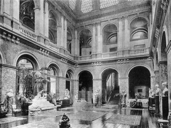 The Great Hall, Bridgewater House, 1908.Artist: HN King