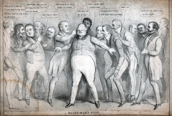 'Blind Man's Buff', early 19th century. Artist: Unknown