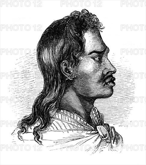 A native of Tahiti, 1848. Artist: Unknown