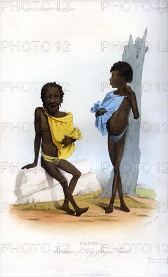 'Patet, Australians of King George's Sound', 1848.Artist: J Bull