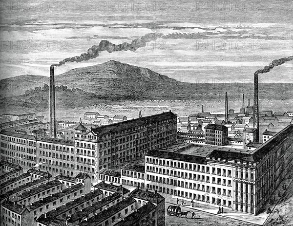 York Street Mill, Belfast, c1880.Artist: J Kirchner