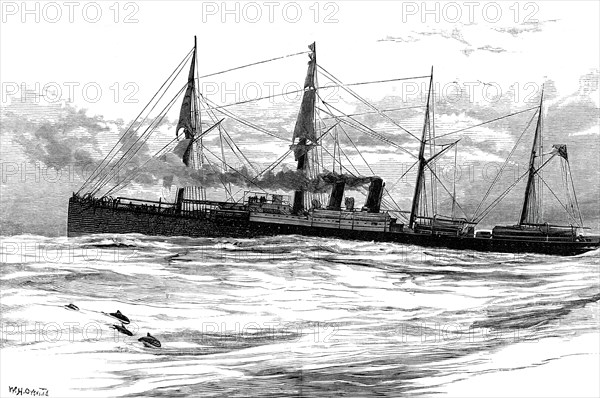 The Orient Steam Navigation Company's steamship Orient, c1880. Artist: Unknown