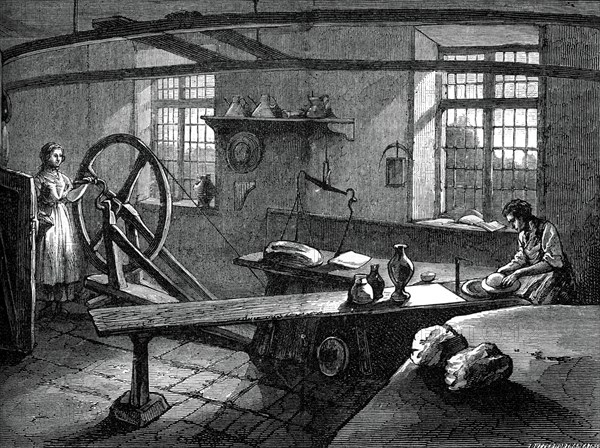 Wedgwood at work, (c1880). Artist: Butterworth and Heath