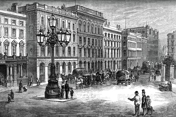 Portland Street, Manchester, c1880.Artist: Butterworth and Heath