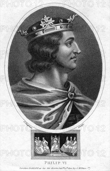 Philip VI of France, (1801).Artist: J Chapman