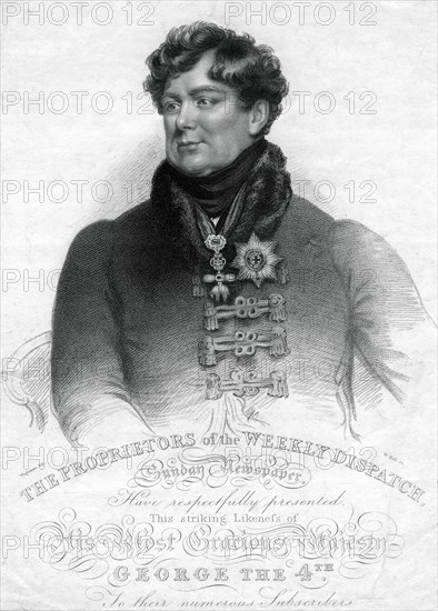 George IV, King of the United Kingdom and Hanover, 19th century.Artist: W Holl
