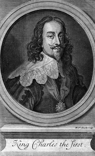 Charles I of England.Artist: MV Gucht