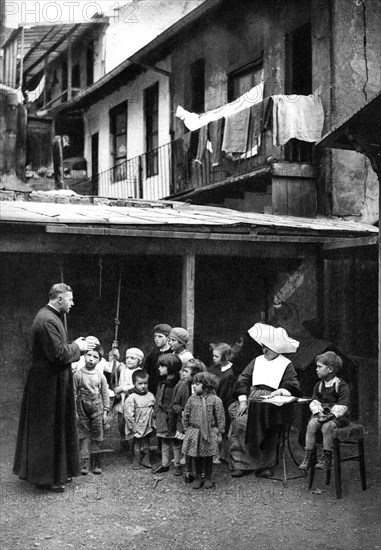 Christian propaganda, Paris, 1931.Artist: Ernest Flammarion