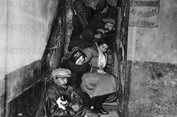 A staircase in a night shelter, Paris, 1931.Artist: Ernest Flammarion