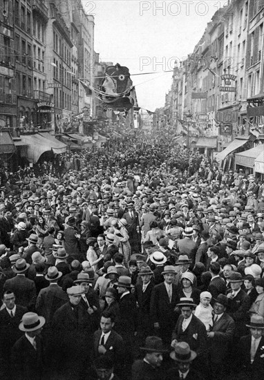 Dancing in the open air on 14th July, Paris, 1931.Artist: Ernest Flammarion