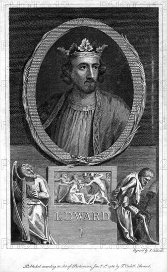 Edward I of England, (1788).Artist: J Caldwall