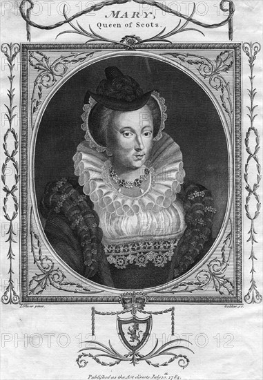 Mary, Queen of Scots, (1784).Artist: Goldar