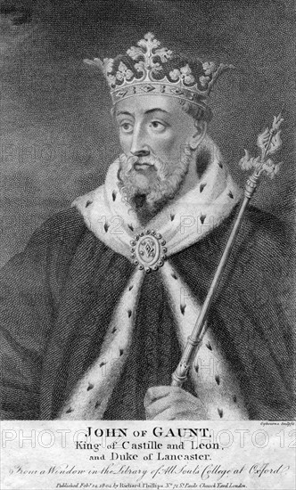 John of Gaunt, 1st Duke of Lancaster, (1804).Artist: Ogbourne