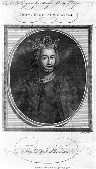 King John of England, (1787).Artist: Goldar