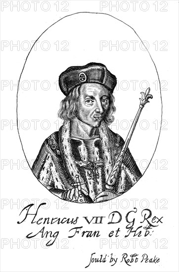 Henry VII of England, (17th century). Artist: Unknown