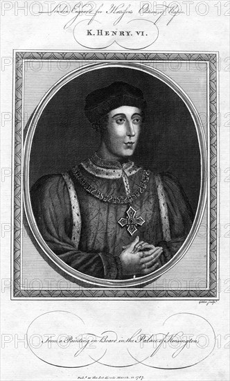 Henry VI of England, (1787).Artist: Goldar