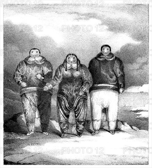 'Poyettak, Kakikagiu, Aknalua', early 19th century.Artist: John Brandard