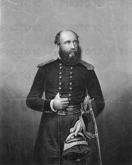 Prince George, Duke of Cambridge, chief of the British Army, 19th century.Artist: DJ Pound