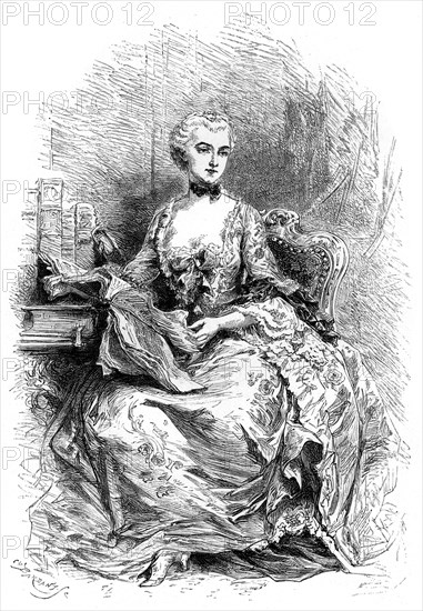 Madame de Pompadour.Artist: Barbant